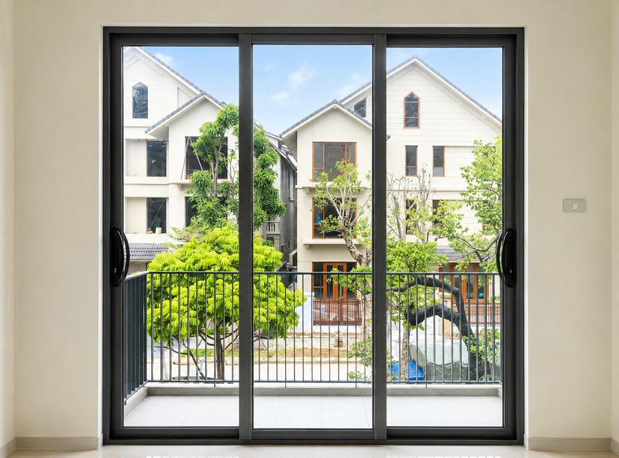 Cửa nhôm kính 3 cánh lùa